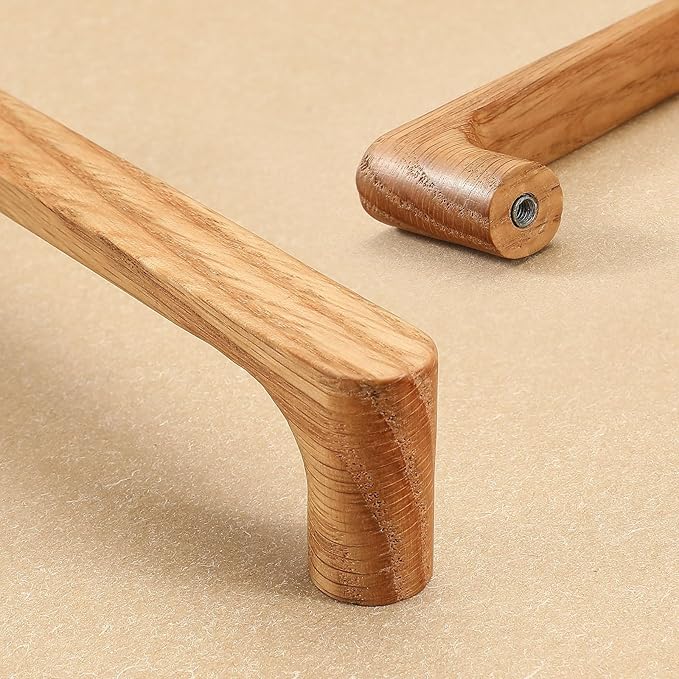 Burlywood Round 5 in 8 pcs Wooden Drawer Pulls Handle pulls for cabinets Kitchen Cabinet Drawer pulls Cabinet Door Pull