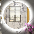 24 Inch Round LED Mirror for Bathroom,Backlit Round Bathroom Mirror with Lights, Anti-Fog, Touch, Dimmable, 3000K/4500K/6000K