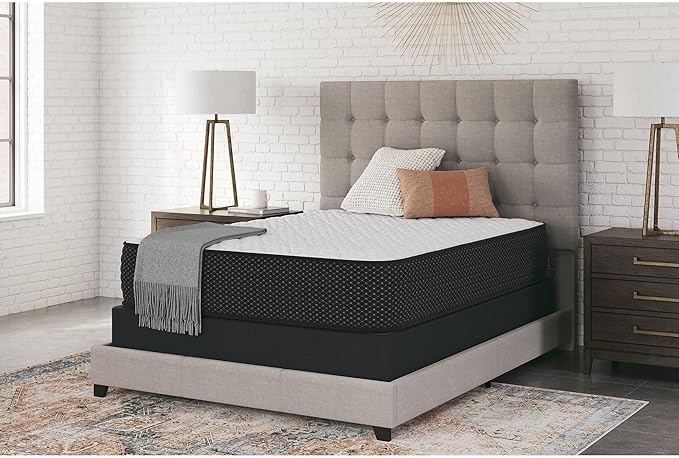 Signature Design by Ashley Limited Edition Firm 12 Inch Hybrid Mattress with Gel Memory Foam and Edge Support for Cool Sleep and Pressure Relief, Twin XL, Fiberglass Free, Mattress In A Box