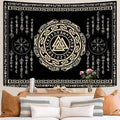 OSUNBD Nordic Viking Tapestry Wall Hanging - Large 106x70 inches Soft Flannel with Valknut, Celtic Runes & Norse Mythology Scandinavian for Bedroom, Living Room Decor