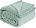 Bedsure GentleSoft Sage Green Fleece Blanket King Size - 280GSM Soft Lightweight Plush Cozy Blankets for Bed, Sofa, Couch, Travel, Camping
