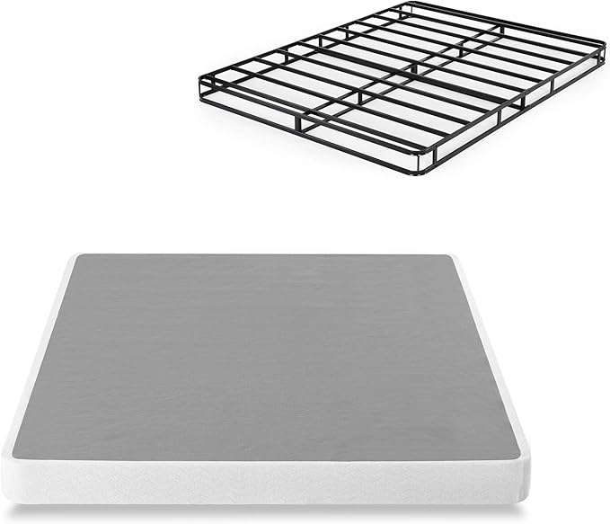 ZINUS 5 Inch Metal Smart Box Spring, Mattress Foundation, Strong Metal Frame, Easy Assembly, Queen