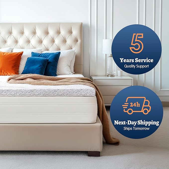 Subrtex Memory Foam Mattress Topper Cal King, 4 Inch Mattress Topper for Pressure Relieving, Soft Breathable Bed Topper with Removable Washable Cover, CertiPUR-US Certified