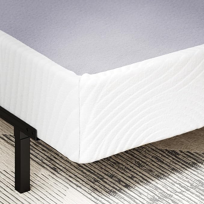 ZINUS Edgar 8 Inch Bamboo Box Spring, Mattress Foundation, Sturdy Bamboo Structure, Low Profile, Easy Assembly, Queen