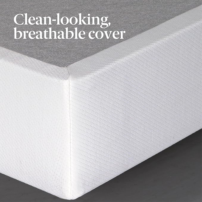 Zinus Jayanna 9 Inch High Profile BiFold Box Spring / Folding Mattress Foundation / Strong Steel Structure / No Assembly Required, Full