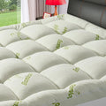 Premium Viscose Made from Bamboo King Size Mattress Topper for Back Pain, 1200 GSM Quilted Fitted Extra Thick Mattress Pad,Pillow Top Mattress Cover with Deep Pocket Up to 21 Inches（78 * 80inch）