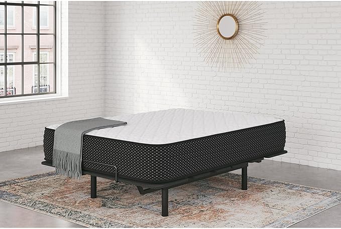 Signature Design by Ashley Limited Edition Firm 12 Inch Hybrid Mattress with Gel Memory Foam and Edge Support for Cool Sleep and Pressure Relief, California King, Fiberglass Free, Mattress In A Box