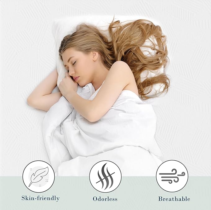2 Inch Twin Size Memory Foam Mattress Topper, Cooling Gel Bed Topper with Removable Cover, Soft & Pain Relief & Breathable, CertiPUR-US & Oeko-Tex Certified