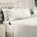 DREAMCARE California King Sheet Sets – 6 pcs Cooling Bed Sheets – up to 15” Deep Cal King Sheets – 2500 Supreme Collection – Extra Soft 100% Brushed Microfiber Hotel Luxury with Side Pocket – Ivory