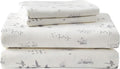 Eddie Bauer - Queen Sheet Set, Warm Breathable Cotton Flannel Bedding with Deep Pockets, Brushed for Extra Softness, Cozy Home Decor, Oeko-Tex Certified (Geese Meadow, Queen)