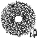 105FT 300LEDs Christmas Lights Outdoor Indoor String Lights 8 Modes Memory Function for Christmas Tree Party Decoration, UL Listed (4 Sets CONNECTABLE) White