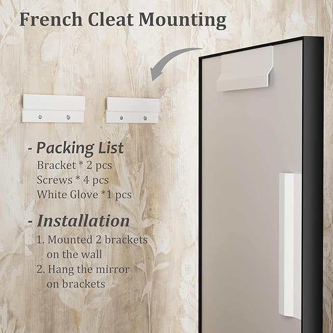 48x40 Inch Black Metal Framed Bathroom Mirror for Wall, Large Rectangle Mirror, Matte Black Bathroom Vanity Mirror, Anti-Rust, Square Corner, Shatterproof (Horizontal/Vertical)