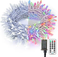 Brizled Color Changing Christmas Lights, 65.67ft 200 LED Dual Color Christmas Tree Lights with Remote, Cool White & Multicolor 11 Function Xmas String Light Indoor Outdoor for Xmas Party Home Wedding