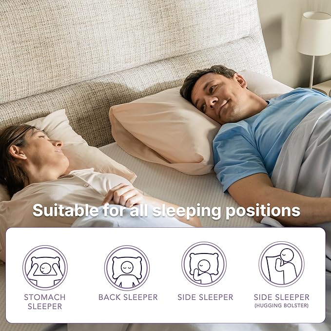 NapQueen Full Mattress, 6 Inch Charcoal Memory Foam Mattress, Full Bed Mattress in a Box, CertiPUR-US Certified, Medium Firm, Breathable Soft Fabric Cover, White