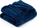Utopia Bedding Fleece Blanket Twin XL Size Navy 300GSM Luxury Anti-Static Fuzzy Soft Microfiber Dorm Bed Blanket (90x76 Inch)