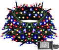 Dazzle Bright Christmas String Lights, 100 LED 33 FT Connectable Fairy Lights with 8 Modes, Waterproof Christmas Decorations for Indoor Outdoor Holiday Party Home Tree Decor (Multi-Colored)
