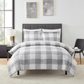 Twin Comforter Set with Sheets - 5-Piece Bedding Collection - 1 Comforter, 1 Fitted Sheet, 1 Flat, 2 Pillowcases - Deep Pocket - Soft & Premium Quality - Ideal for All Seasons, Checkered Box