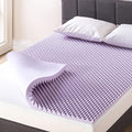 Best Price Mattress 1.5 Inch Egg Crate Memory Foam Mattress Topper with Soothing Lavender Infusion, CertiPUR-US Certified, Dorm Essentials, Queen