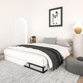Qingzhou 5 Inch Box Spring Full Size Bed, Heavy Duty 3000 LBS Metal Bed Base with Easy Clean Fabric Cover Easy Assembly Mattress Foundation