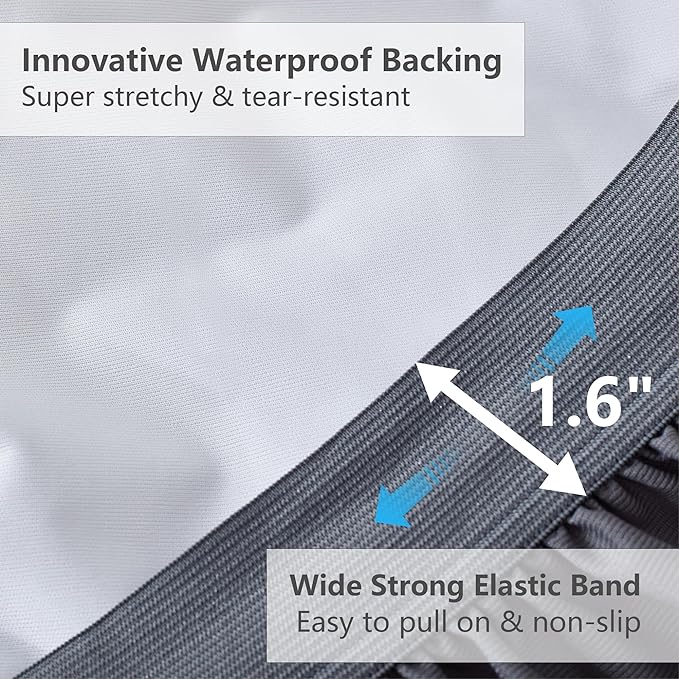 Twin XL Mattress Pad Waterproof, Soft Cooling Mattress Topper for College Dorm, Extra Long Twin Mattress Cover Protector Washable, Deep Pocket 8-21" (39x80 inch, Grey)