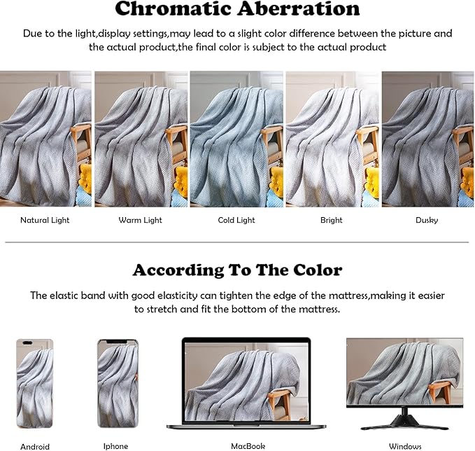 NEWCOSPLAY Super Soft Queen Blanket Grey Premium Silky Flannel Fleece Leaves Pattern Lightweight Bed Blanket All Season Use (Grey, Queen(90"x90"))