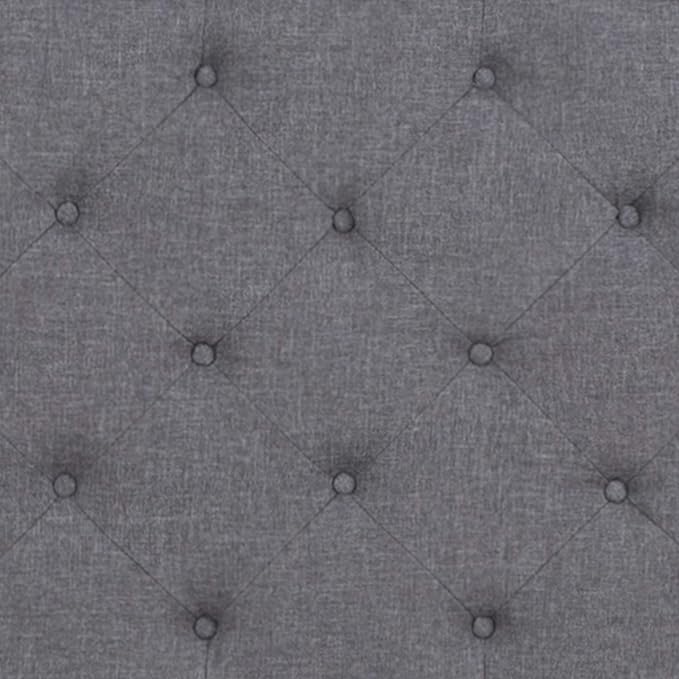 Flash Furniture Brighton King Size Tufted Upholstered Platform Bed in Light Gray Fabric
