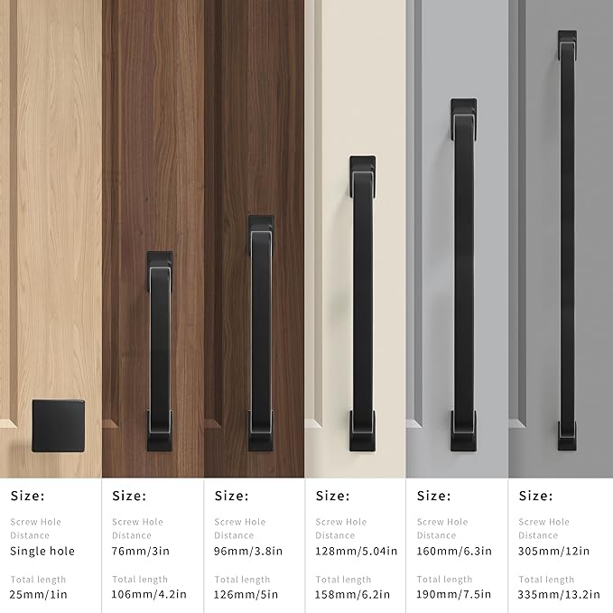 khtumeware 20 Pack 3 Inch Cabinet Handles - Matte Black Pulls with Drawer Handles for Cabinets