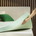 ZINUS 3 Inch Green Tea Memory Foam Mattress Topper, Smaller, More Convenient WonderBox Packaging, Pressure-Relieving Layers, CertiPUR-US Certified, King