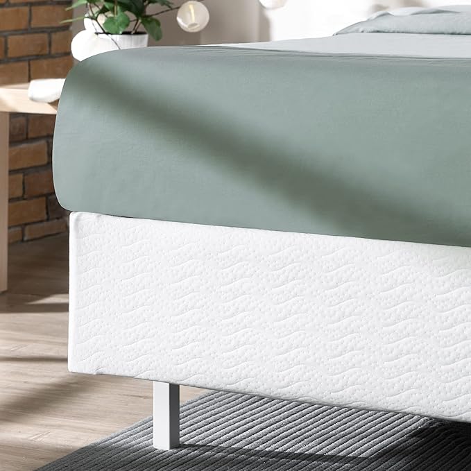 ZINUS 9 Inch Queen Metal Smart Box Spring with Quick Assembly, Mattress Foundation, Strong Metal Frame, Easy Assembly