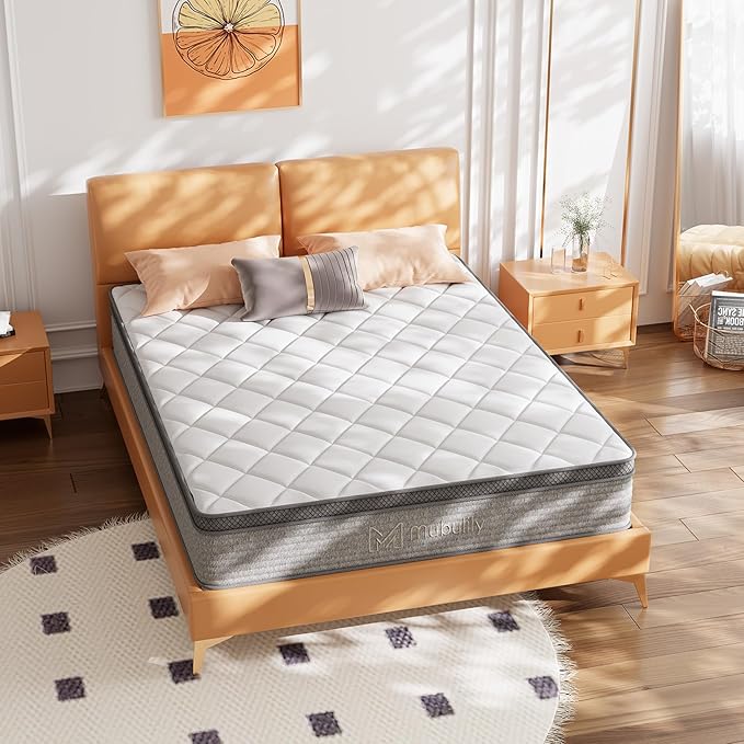 Full Mattress,10 Inch Full Size Hybrid Memory Foam and Individual Pocket Spring,Motion Isolation,Medium Firm Mattress,Pressure Relief