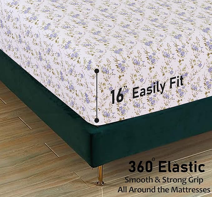 RUVANTI Flannel Sheets Queen Size - 100% Cotton Double Brushed Bed Sheets, Deep Pockets 16 Inches Queen Sheet Set, All Seasons Breathable & Extra Soft - Warm & Cozy, 4 Piece, Sand Rose