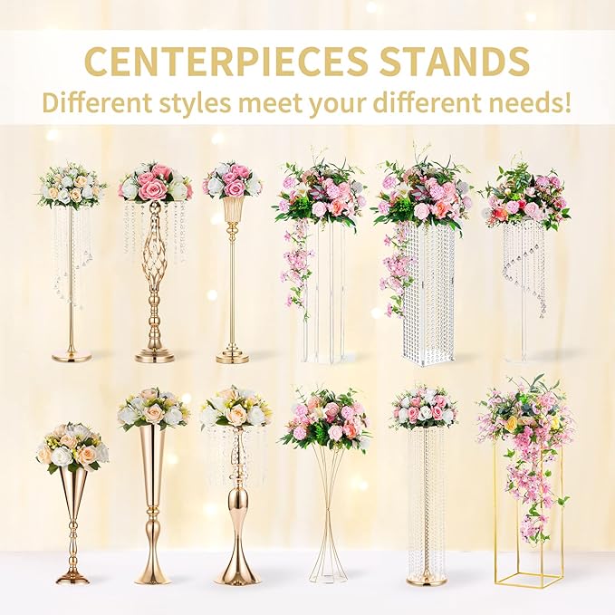 NUPTIO Flower Balls for Centerpieces Wedding: 10 Pcs 14.2 inch Diameter Artificial Flower Ball Arrangement Bouquet Centerpiece for Tables - Light Purple Fake Rose Flowers for Wedding Decor