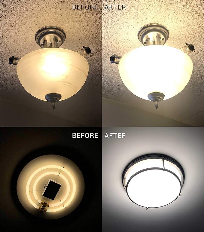 Legental 5.5" LED Light Engine - 6.73" Overall, 23W 1800LM, 5000K Daylight, Dimmable Retrofit Light Kit for Ceiling Lights, Ceiling Fans, Pendants, Lanterns, Garden Fixtures, UL/ES/JA8 Certified