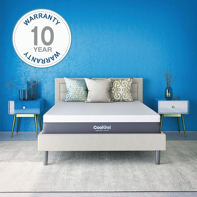 Cool Gel 12 Inch Full Size Mattress Memory Foam Medium Firm, Gel Memory Foam Mattress Full Matress Cooling, Made in the USA, 12" Depth with Pressure Relief, CertiPUR-US Certified No Fiberglass, Bed