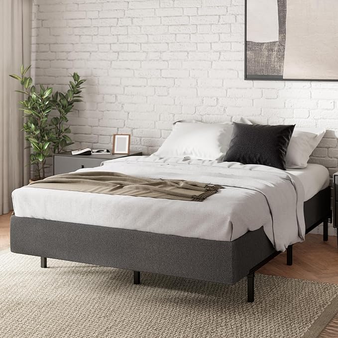 ZINUS 9 Inch Full WonderBox(TM) Smart Box Spring, Quick Assembly Mattress Foundation, Durable Metal Frame, Grey