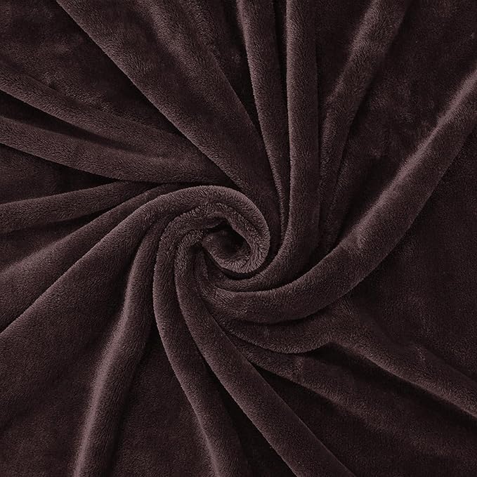 Exclusivo Mezcla Fleece Throw Blanket for Couch, Sofa, 300GSM Super Soft and Warm Blankets, Coffee Throw All Season Use, Cozy, Plush, Lightweight, 50x60 Inches
