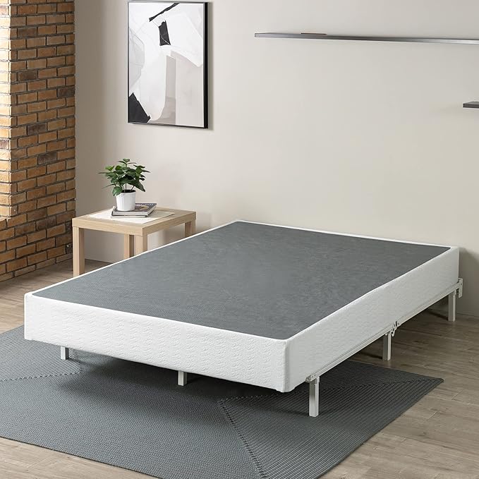 ZINUS 9 Inch Queen Metal Smart Box Spring with Quick Assembly, Mattress Foundation, Strong Metal Frame, Easy Assembly