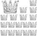 SOUJOY 18 Pack Tealight Candle Holder, Glass Crown Candle Holder, Crystal Votive Candle Stand for Dining Table Centerpiece Home Decor Wedding Part