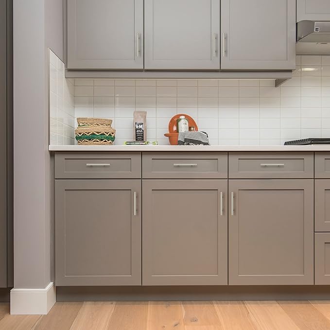 Ravinte 12 Pack 6 inch Cabinet Pulls Brushed Nickel Stainless Steel Kitchen Cupboard Handles Cabinet Handles, 3.5 inch Hole Center