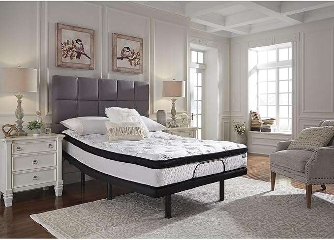 Ashley Chime Queen Mattress Hybrid 12 Inch Firm Memory Foam for Pressure Relief, Mattress In a Box with Cooling Gel, Fiberglass Free