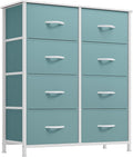 YITAHOME Fabric Dresser for Bedroom, Tall Storage 8 Drawers, Black Dresser & Chest of Drawers, Storage Drawer Organizer for Closet, Bedroom, Living Room
