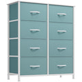 YITAHOME Fabric Dresser for Bedroom, Tall Storage Dresser with 8 Drawers, Black Dresser & Chest of Drawers, Storage Drawer Organizer for Closet, Bedroom, Living Room