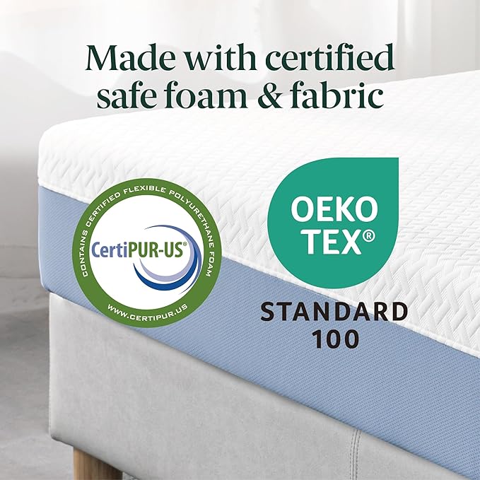 ZINUS 12 Inch Queen Cooling Essential Memory Foam Mattress [NewVersion], Fiberglass Free, Medium Feel, Breathable Cooling Layers, Certified Safe Materials