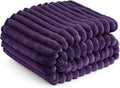 Bedsure GentleSoft Purple Fleece Blanket for Couch - Cozy Soft Blankets for Women, Cute Small Throws for Girls, 50x60 Inches
