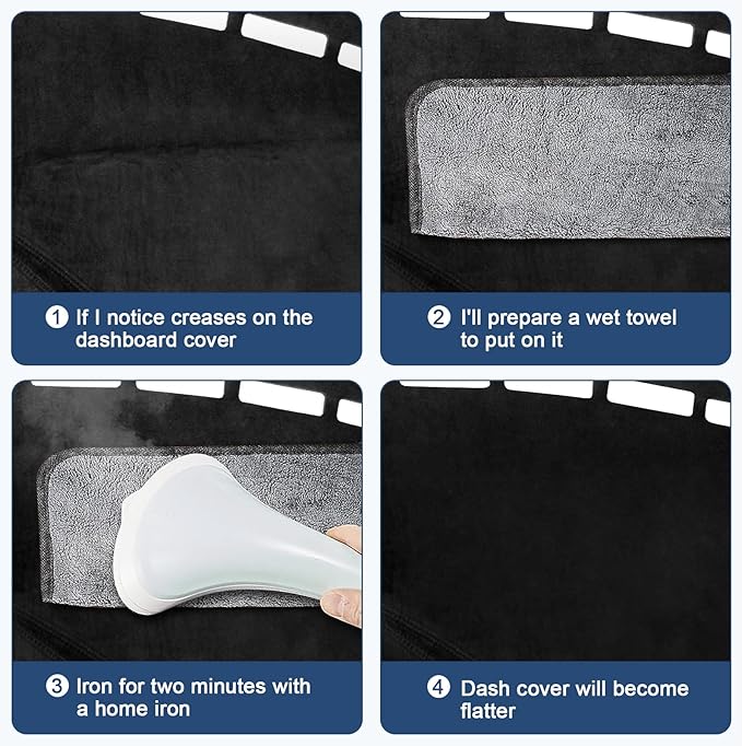 Dashboard Cover Mat Custom Fit for 2019-2023 2024 2025 2026 Toyota Corolla Sedan(L LE SE XLE XSE), Hatchback(SE XSE) Dash Cover Nonslip Dash Mat Protector Sunshade No Glare Black