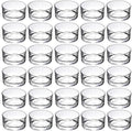 GOLDEAL 60-Pcs Tealight Candle Holders,Small Clear Glass,Tealight Holders Bulk Use for Weddings Parties Dinner,for 1.5" Tealight. Candle Mould