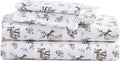 Eddie Bauer - King Sheets, Cotton Flannel Bedding Set, Brushed For Extra Softness, Cozy Home Decor (Woodland Friends, King)