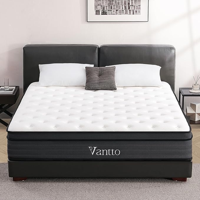 Full Size Mattress, 14 Inch Hybrid Memory Foam Mattress in a Box with Pocket Springs for Motion Isolation Pressure Relief, 100 Nights Trial, CertiPUR-US
