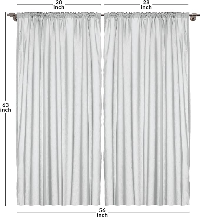 Ambesonne Geometric Curtains, Blossoming Flowers with Birth of Nature Season Theme Spring Summer, Window Treatments 2 Panel Set for Living Room Bedroom, Pair of - 28" x 63", Purple