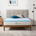 ZINUS 2 Inch Green Tea Memory Mattress Topper Cooling Gel Foam, CertiPUR-US Certified, Full, Blue